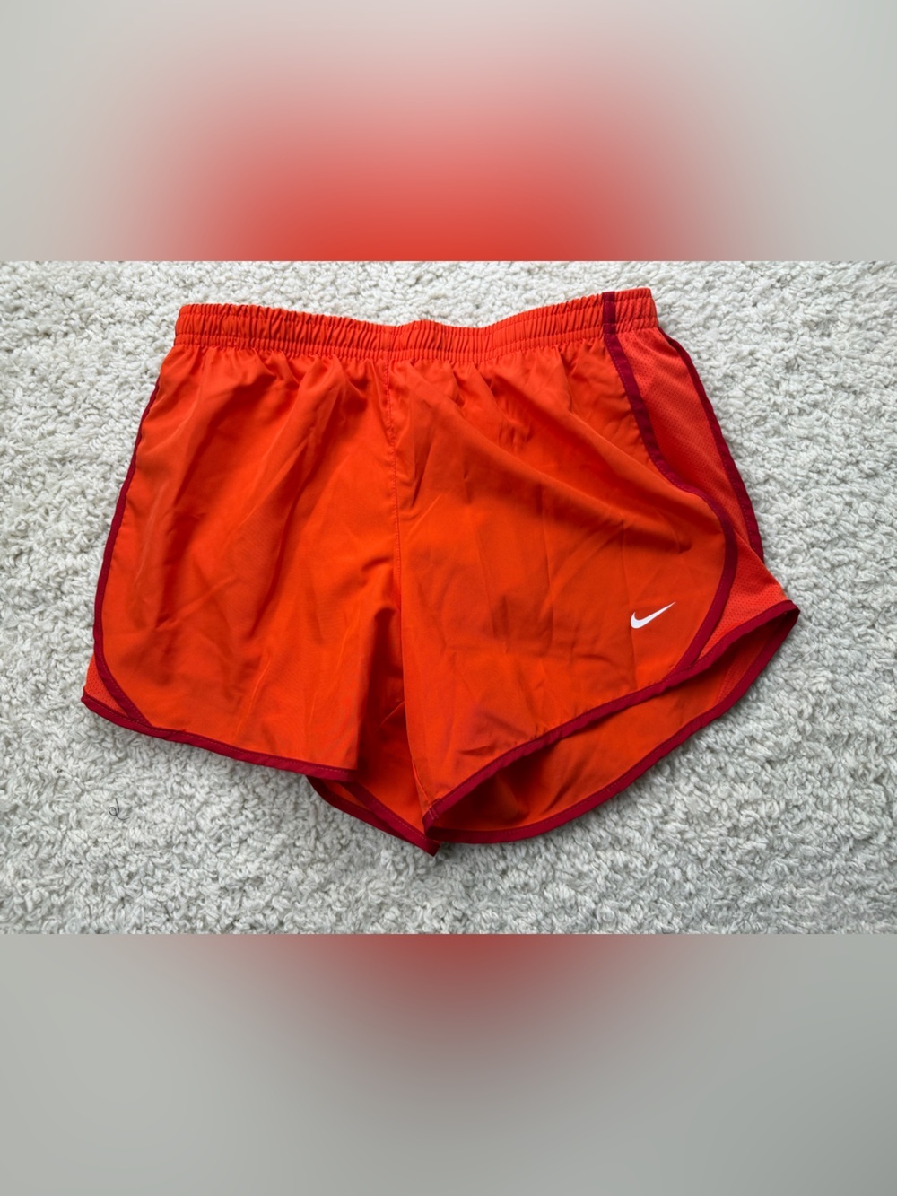 Girls Large Nike Red Running Shorts